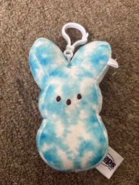 Peep Plush Clip-On Keychain - Blue Tie-Dye